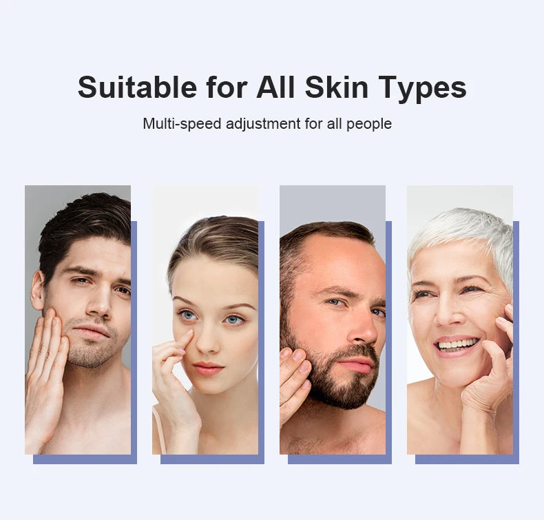Electric soft silicone cleansing brush